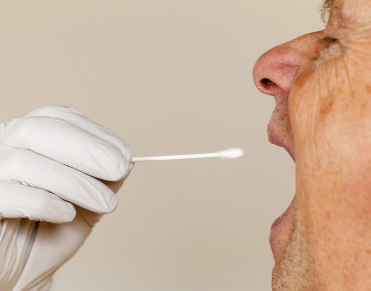 Saliva winter test method