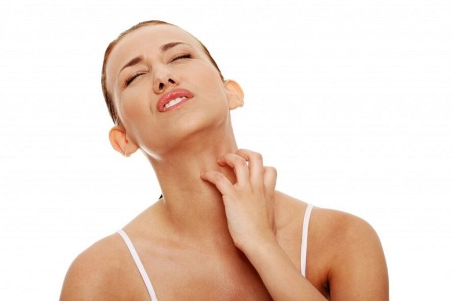 Itchy skin is a symptom of parasites
