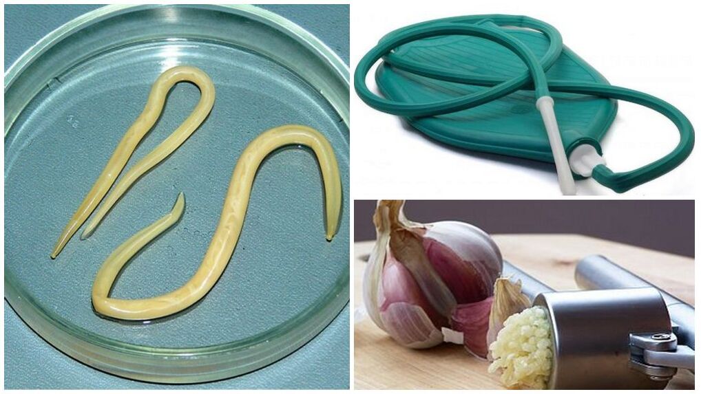 Garlic enema for deworming
