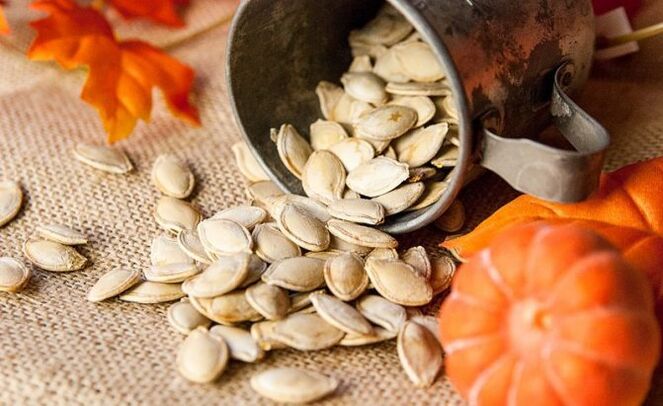 Pumpkin seeds are used to remove parasites